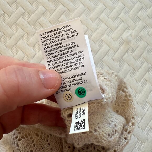 American Eagle, Long-Sleeve, Knit, Large, Bodysuit, CREAM COLORED, NEW WITH TAG - Picture 15 of 15